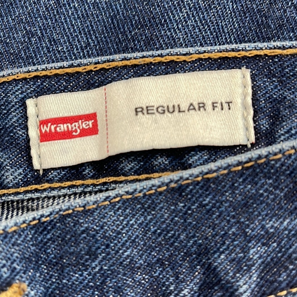 WRANGLER Regular Fit Straight Leg Opening Denim Jeans Size 42x30 NEW - Picture 10 of 11